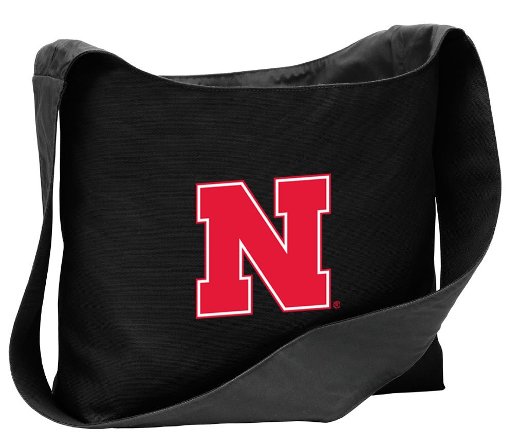 Nebraska Cross Body Bag Nebraska Huskers Shoulder Tote Bag - Sling Style Black