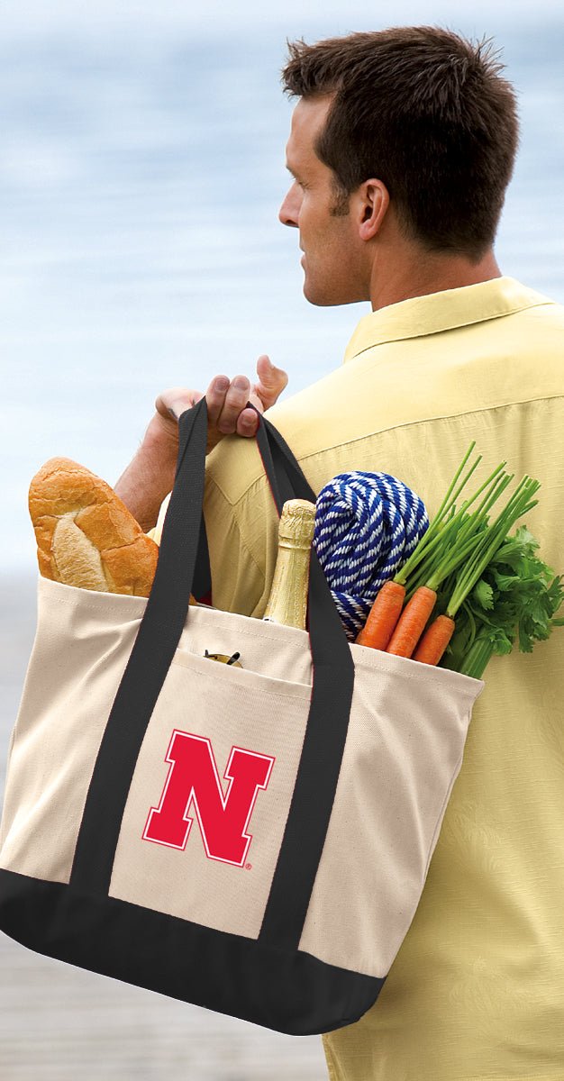 University of Nebraska Canvas Tote Bag Classic Tote Black