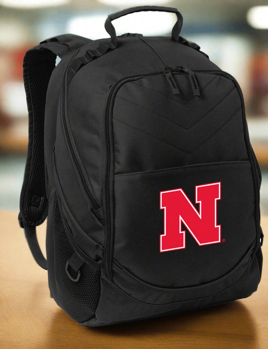 backpack 17 laptop sleeve Broad Bay University of Nebraska Backpack Our Best Official Nebraska Huskers Laptop Backpack Bag, Adult Unisex, Black