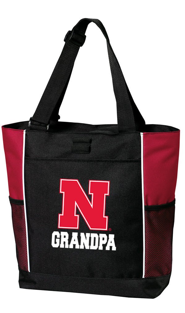 University of Nebraska Tote Bag Official Nebraska Carryall Totes Grandpa on Red