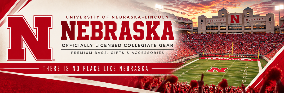 Nebraska Cornhuskers Laptop Backpack Black and Gray