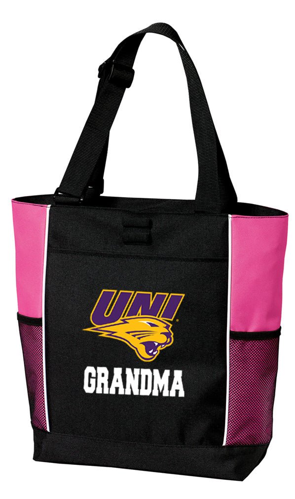 Northern Iowa Tote Bag Official UNI Panthers Carryall Totes Grandma on Pink