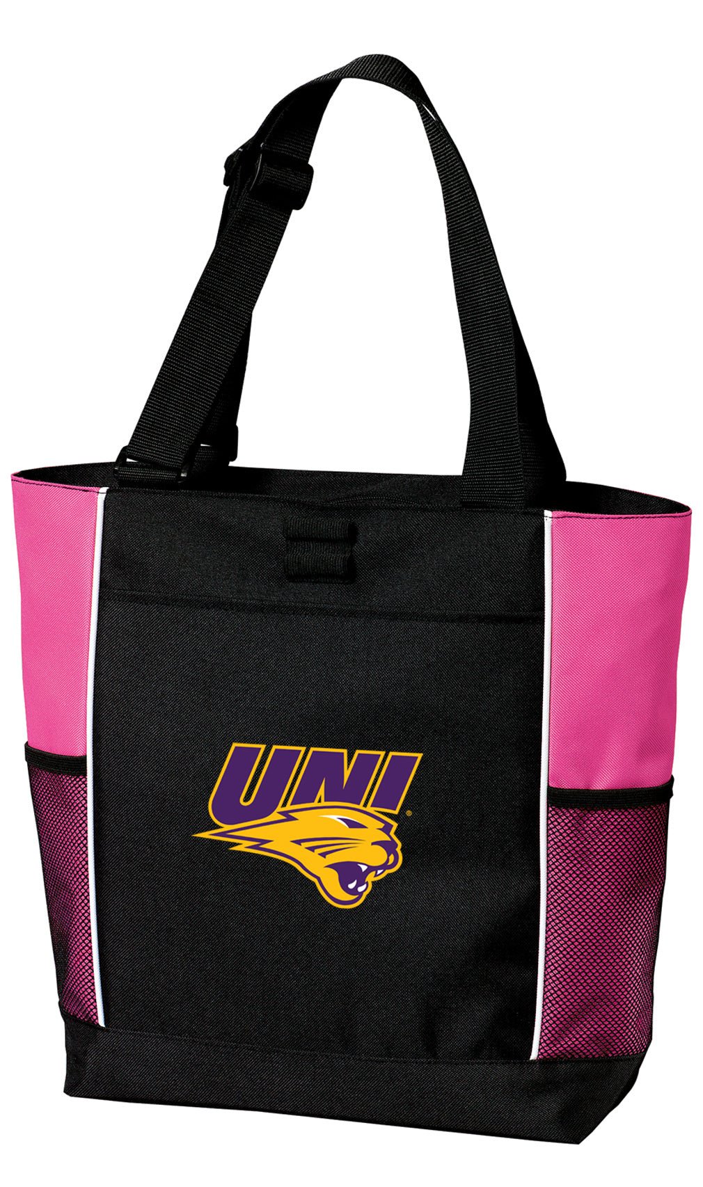 Northern Iowa Tote Bag Official UNI Panthers Carryall Totes Pink