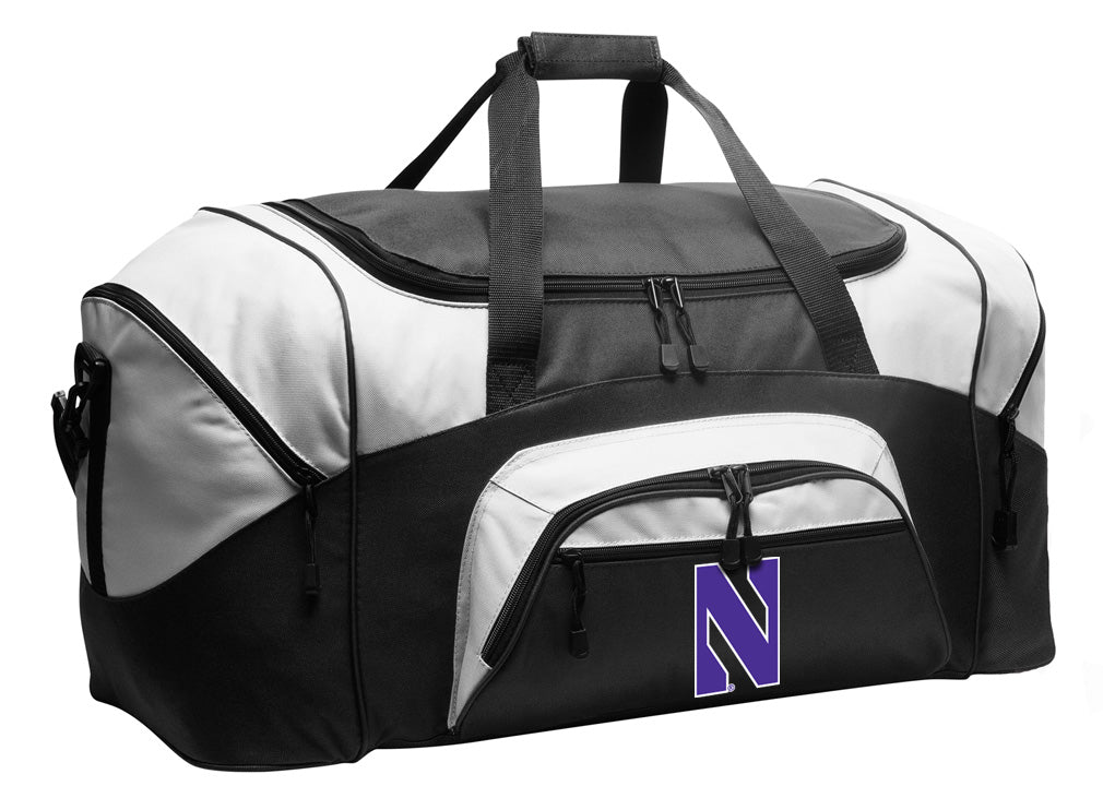 Large Northwestern Duffel Bag – NU Wildcats Travel, Gym & Carry-On Gear Black