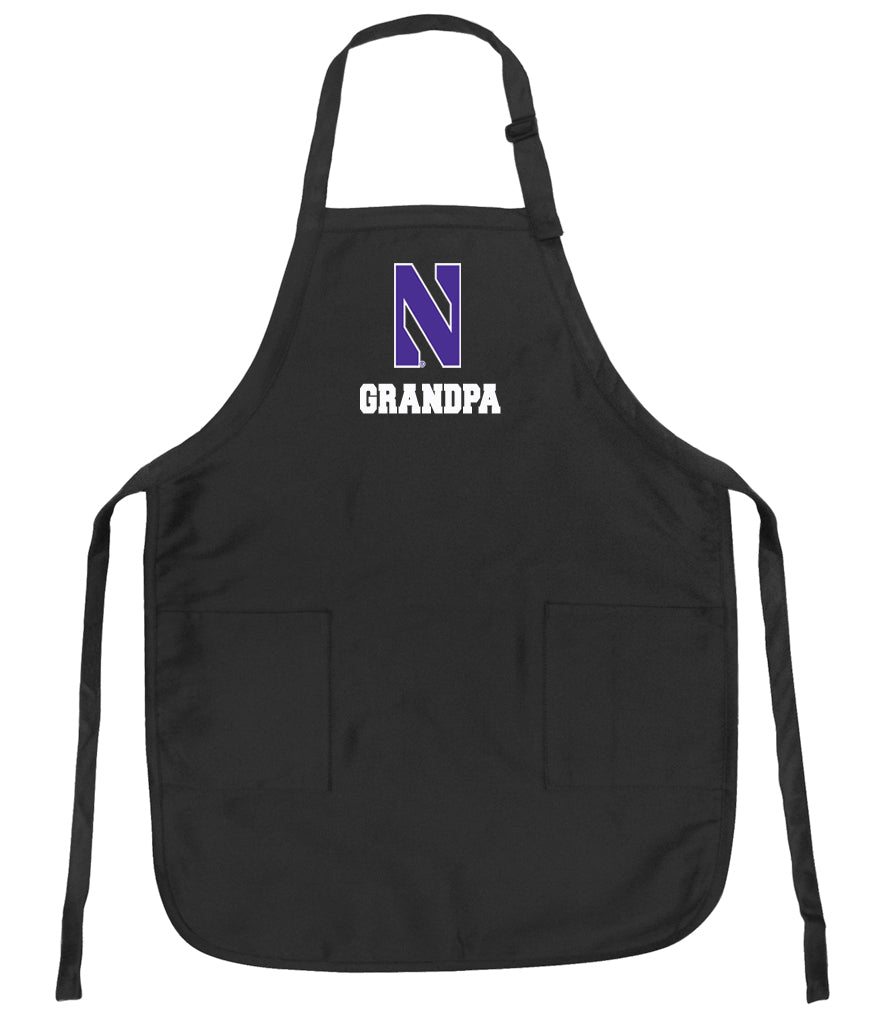 Northwestern Apron NU Apron - Stain Resistant Fabric Grandpa on Black