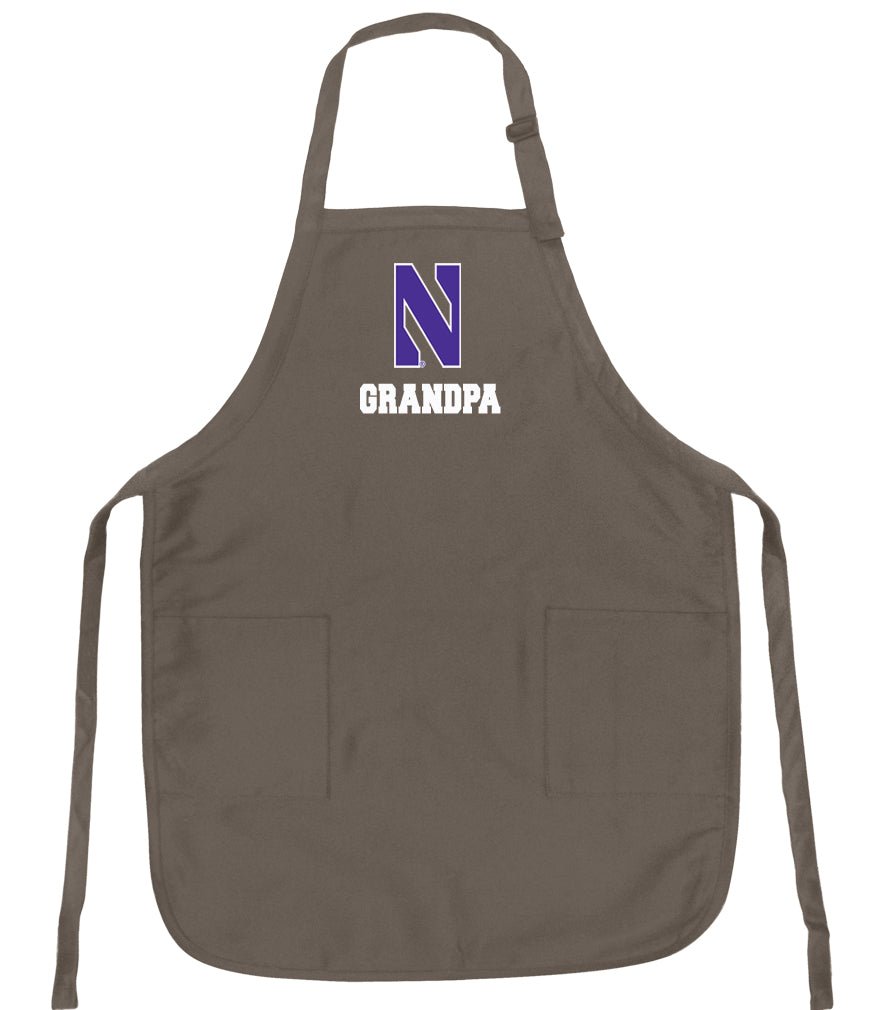 Northwestern Apron NU Apron - Stain Resistant Fabric Grandpa on Khaki
