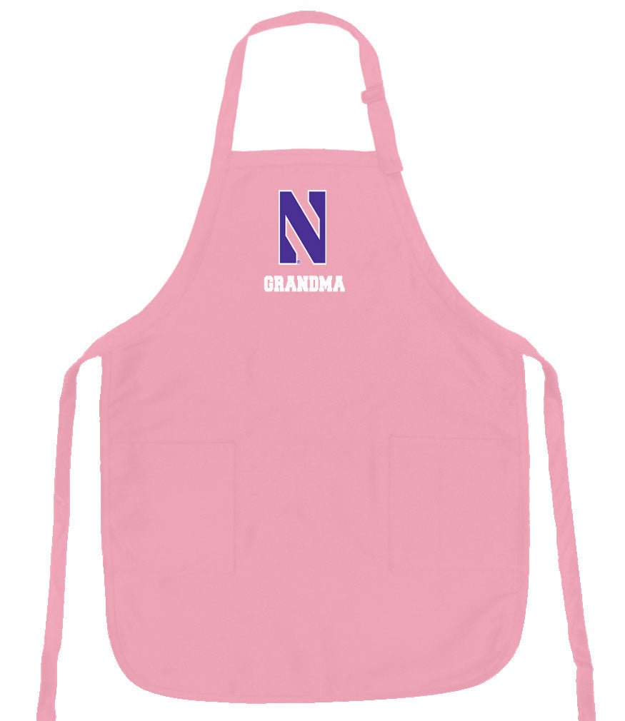 Northwestern Apron NU Apron - Stain Resistant Fabric Grandma on Pink