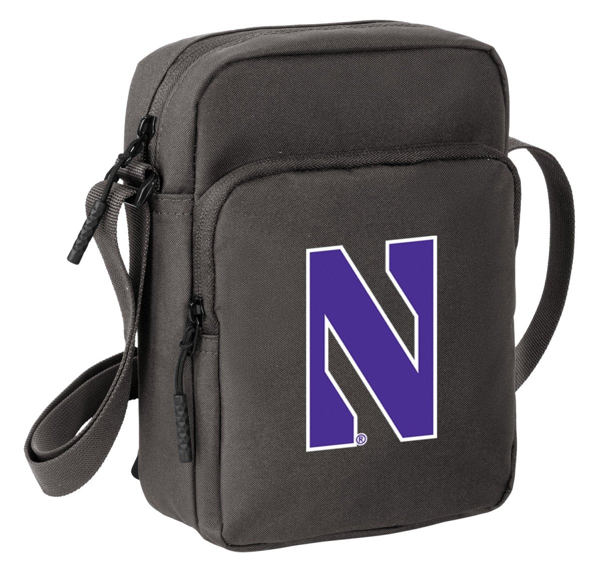 Northwestern Crossbody Bag NU Wildcats Travel Sling Pack Gray