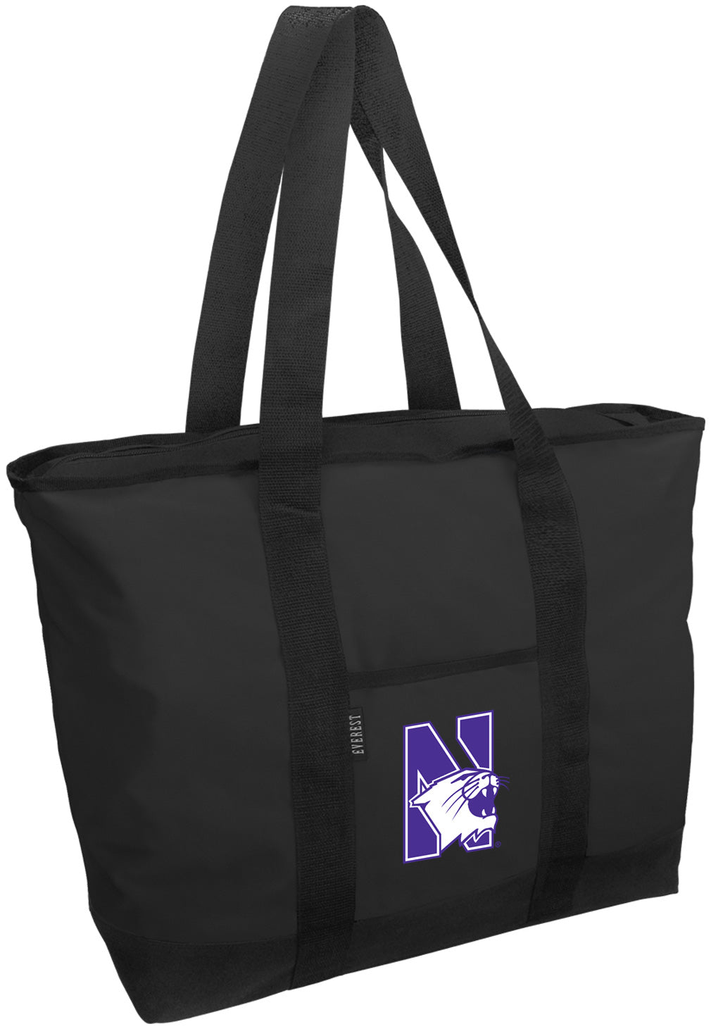 Northwestern University Tote Bag NU Wildcats Large Zippered Tote