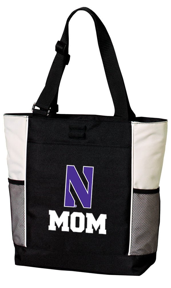 Northwestern Tote Bag NU Carryall Tote Mom on White