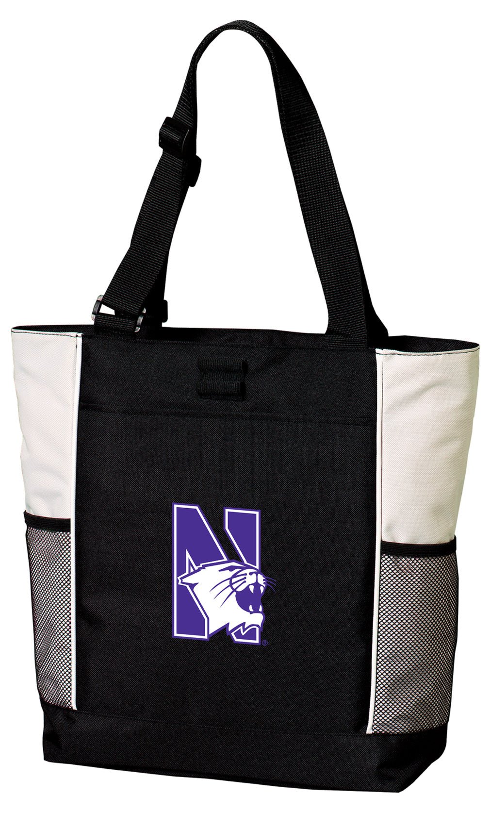 Northwestern University Tote Bag NU Wildcats Carryall Tote White
