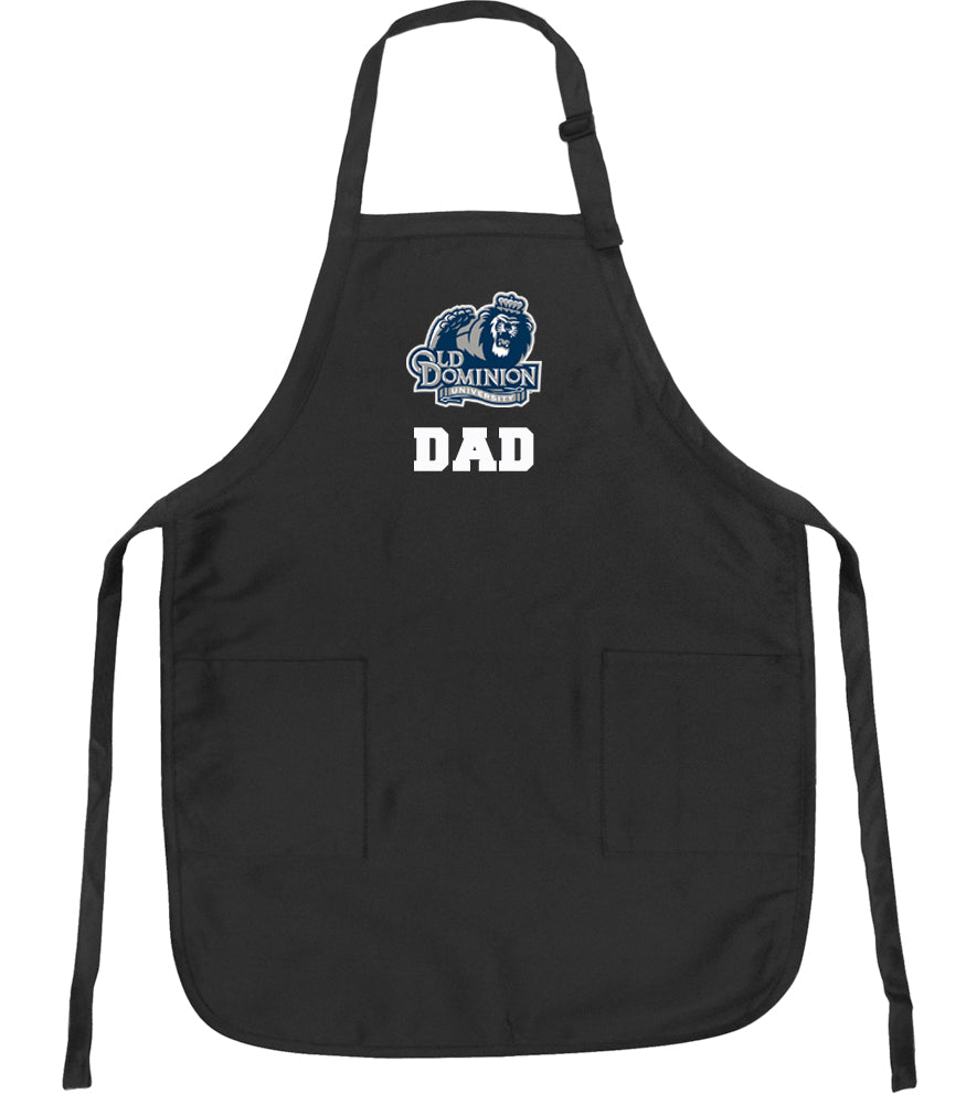 Old Dominion University Apron ODU Apron - Stain Resistant Fabric Dad on Black