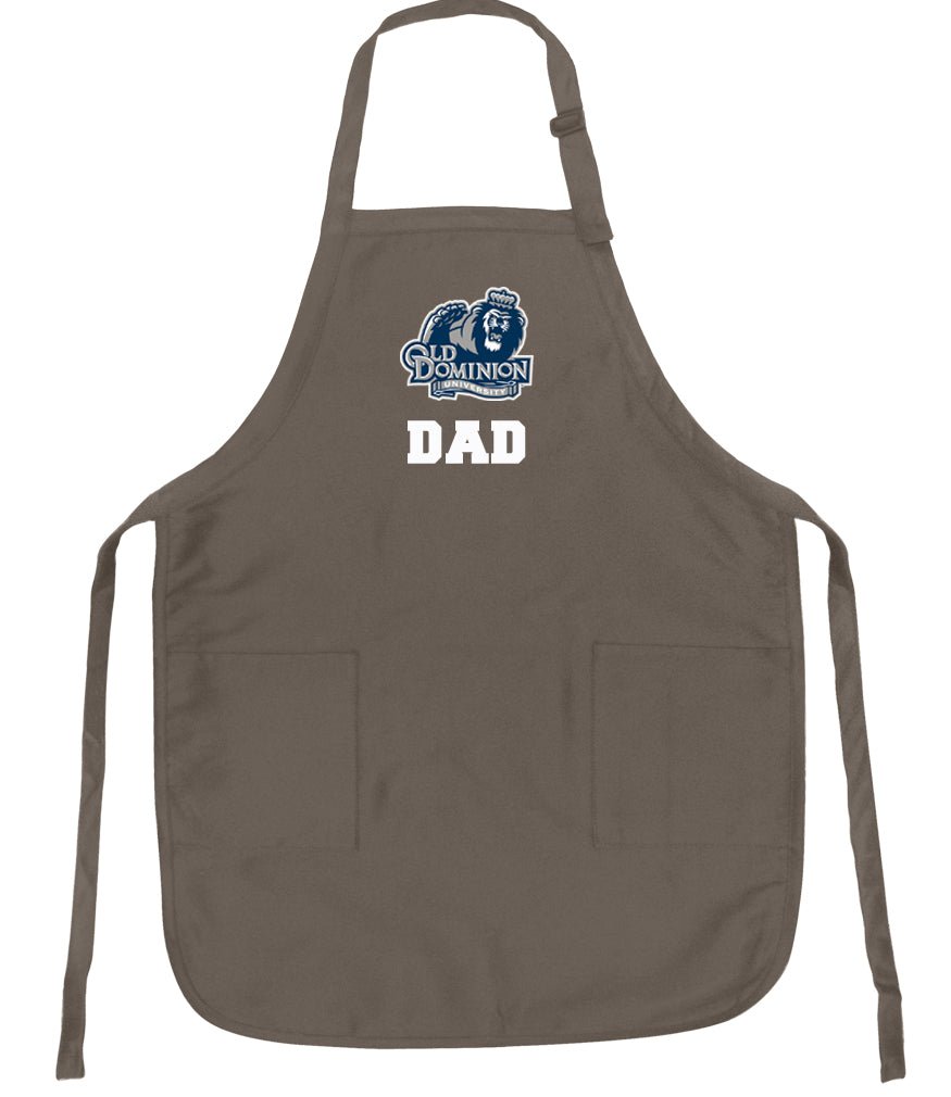 Old Dominion University Apron ODU Apron - Stain Resistant Fabric Dad on Khaki