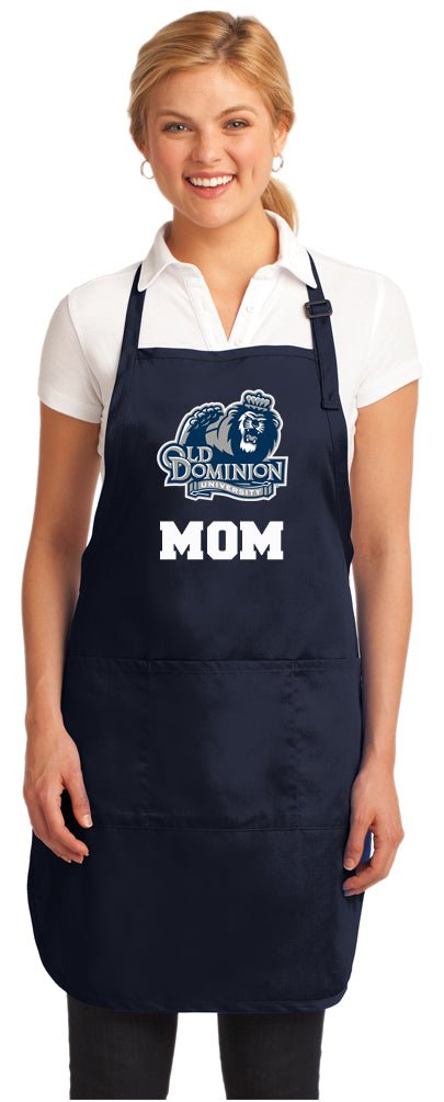 Old Dominion University Apron ODU Apron - Stain Resistant Fabric Mom on Navy