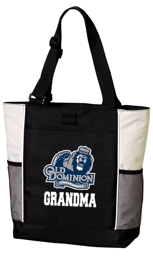 Old Dominion University Tote Bag ODU Carryall Tote Grandma on White