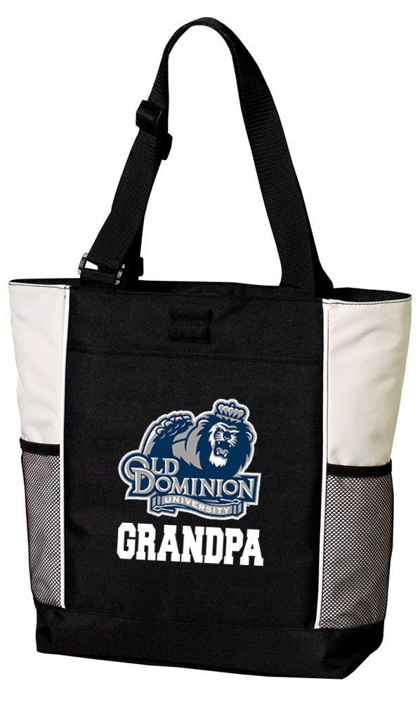 Old Dominion University Tote Bag ODU Carryall Tote Grandpa on White