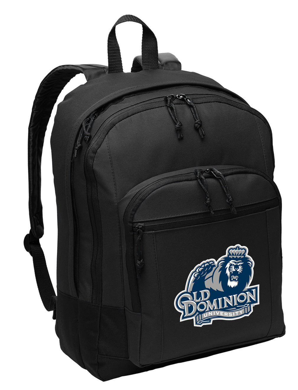 Old Dominion University Backpack ODU Medium Classic Style Backpack Black