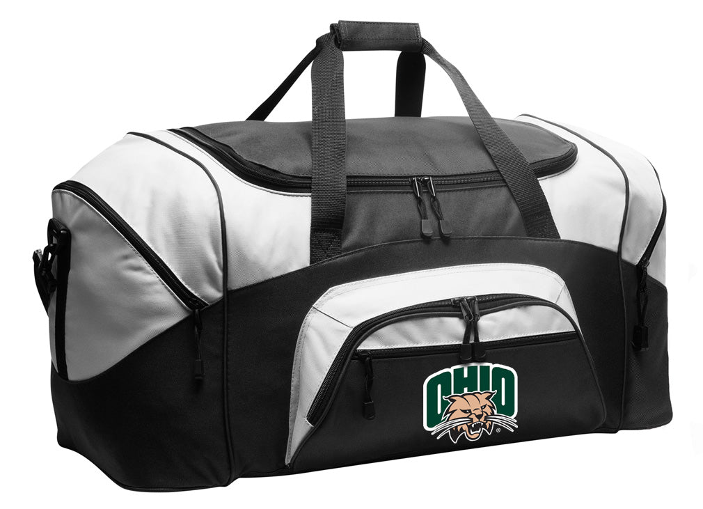 Ohio Bobcats Duffel Bag – Gym, Travel & Suitcase-Style Gear Bag Black