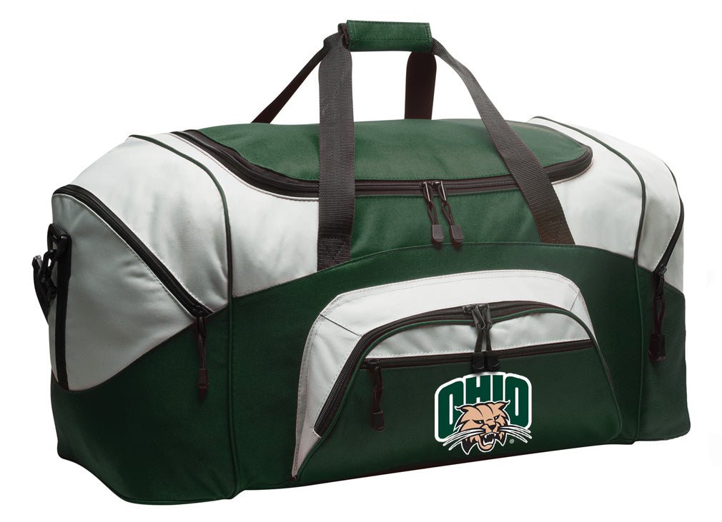 Ohio Bobcats Duffel Bag – Gym, Travel & Suitcase-Style Gear Bag Dark Green