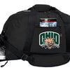 Ohio University Duffel Bag – Official Bobcats Medium Gym & Travel Bag with Shoe Pocket – 600D Polyester