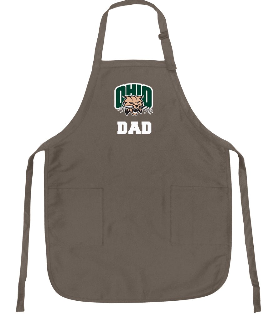Ohio University Apron Ohio Bobcats Apron - Stain Resistant Fabric Dad on Khaki