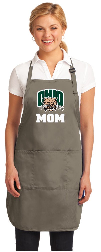 Ohio University Apron Ohio Bobcats Apron - Stain Resistant Fabric Mom on Khaki