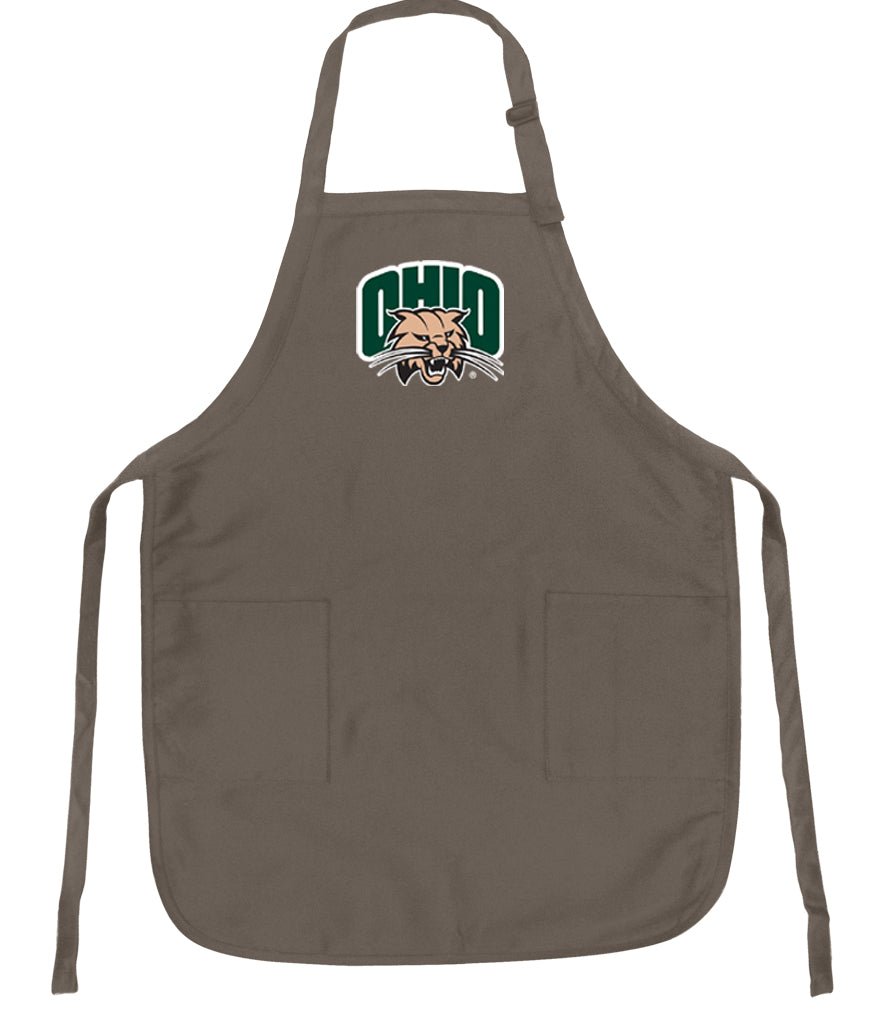 Ohio University Apron Ohio Bobcats Apron - Stain Resistant Fabric Khaki