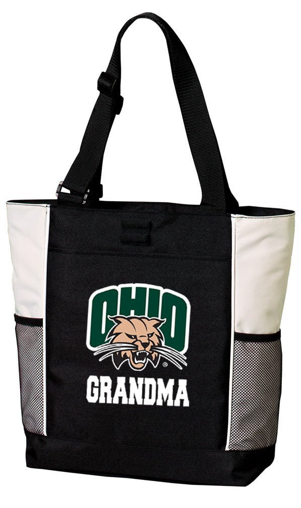 Ohio University Tote Bag Ohio Bobcats Carryall Tote Grandma on White