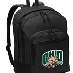 Ohio University Backpack Ohio Bobcats Medium Classic Style Backpack Black