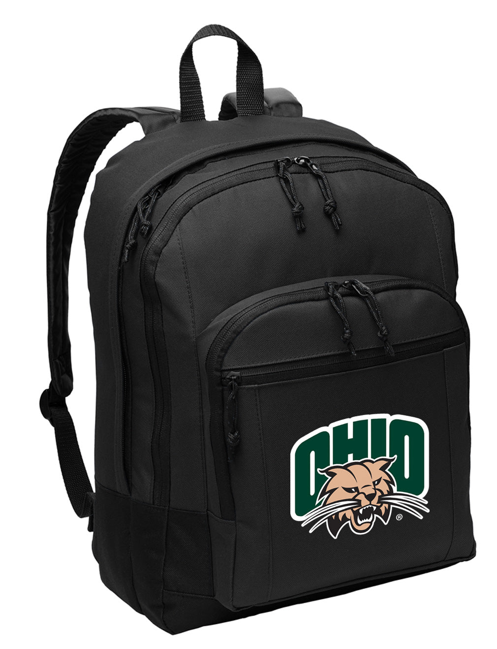 Ohio University Backpack Ohio Bobcats Medium Classic Style Backpack Black