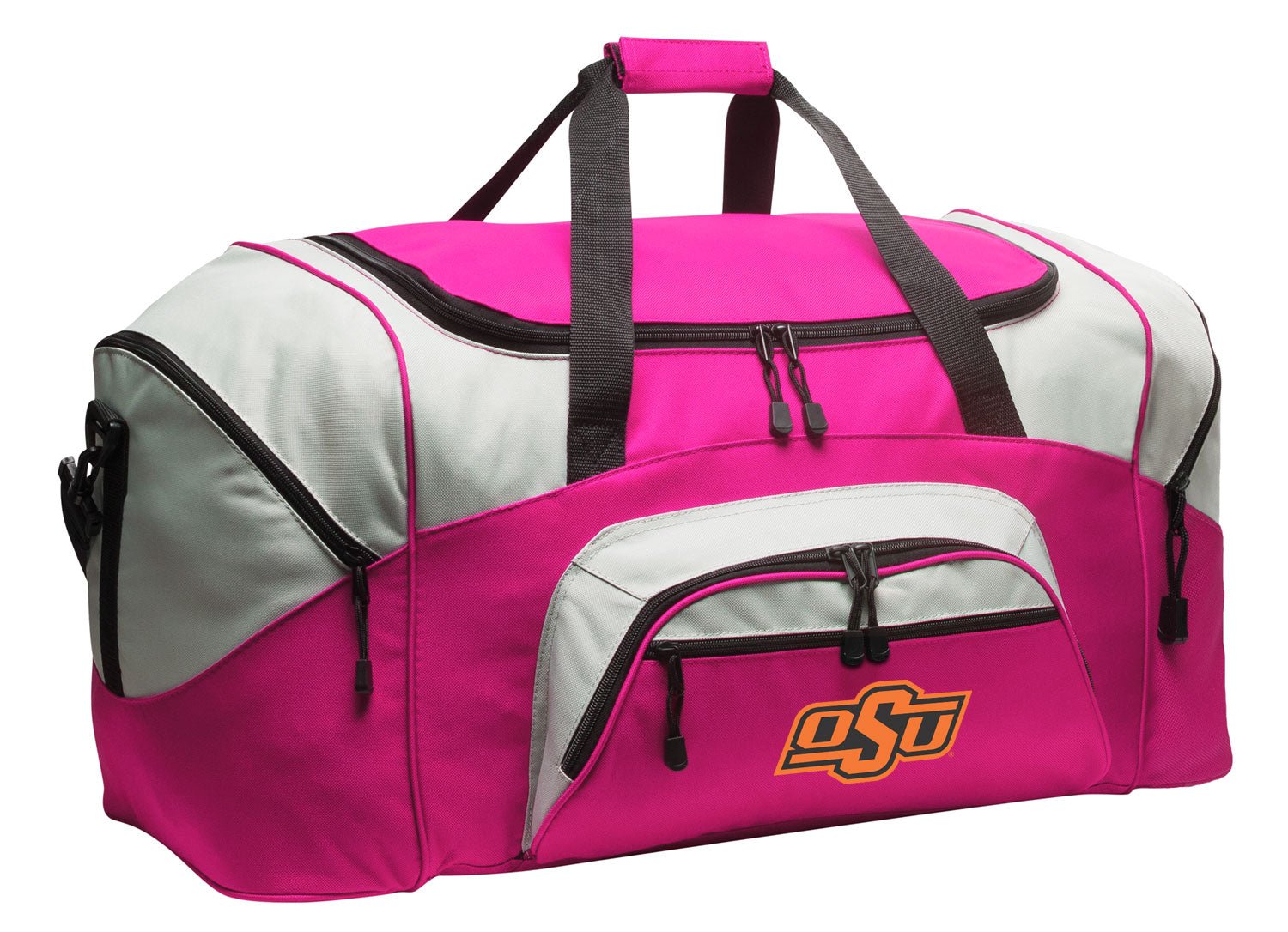 Oklahoma State Cowboys Duffel Bag – Gym, Travel & Suitcase-Style Gear Bag Pink