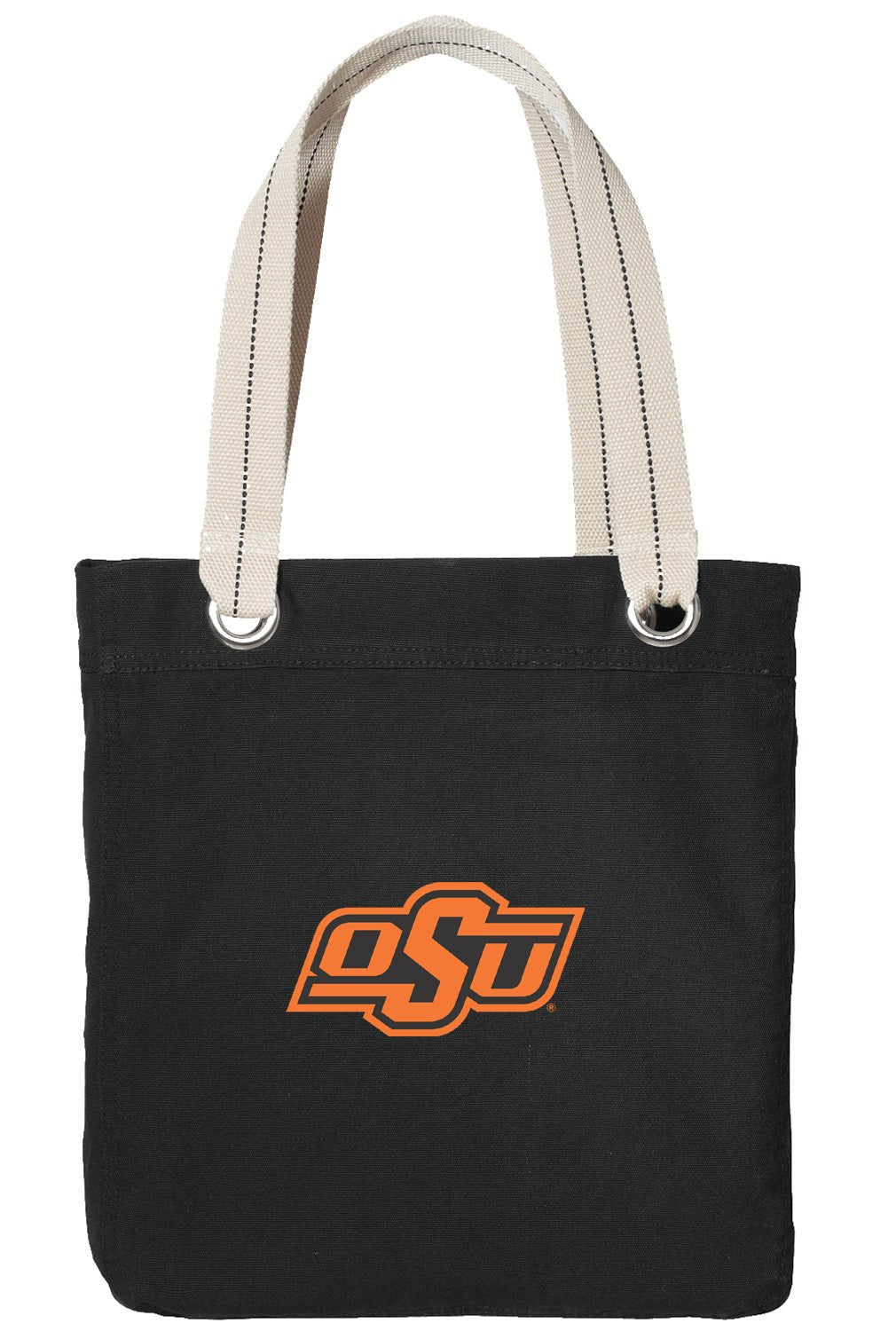 Oklahoma State Tote Bag OSU Cowboys Deluxe Canvas Shoulder Bag Black