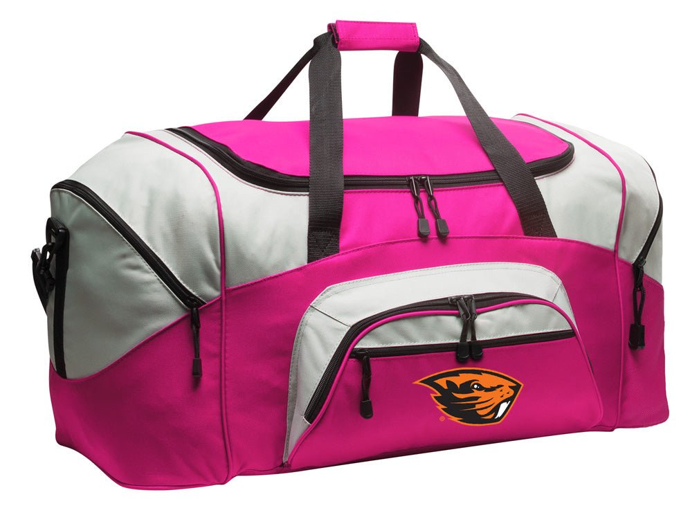 Oregon State Duffel Bag Large OSU Beavers Gym, Travel & Suitcase-Style Gear Bag Pink