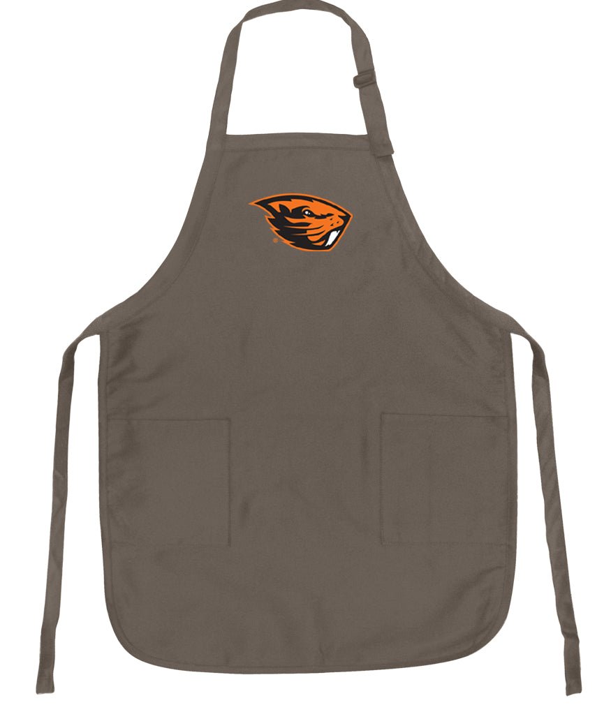 Oregon State Apron OSU Beavers Apron - Stain Resistant Fabric Khaki