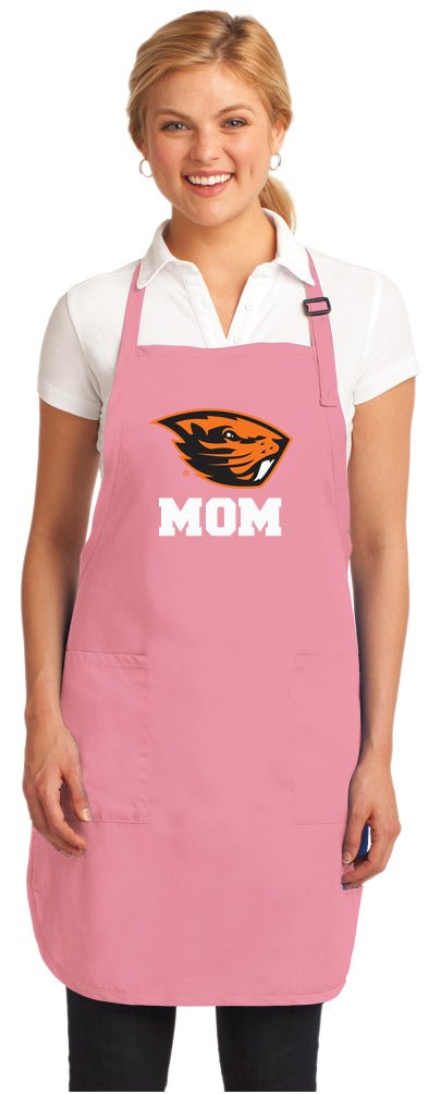 Oregon State Apron OSU Beavers Apron - Stain Resistant Fabric Mom on Pink