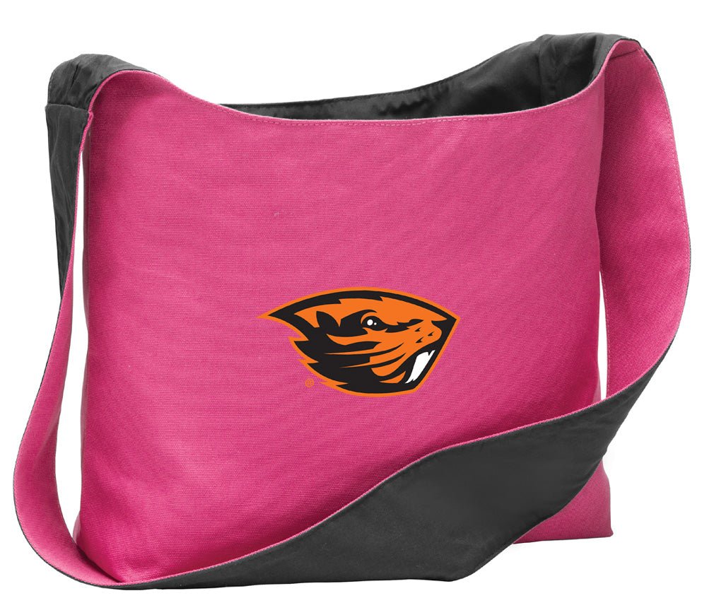 Oregon State Cross Body Bag OSU Beavers Shoulder Tote Bag - Sling Style Pink