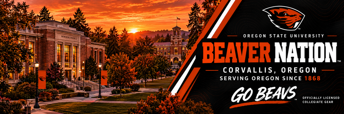 Oregon State Duffel Bag Large OSU Beavers Gym, Travel & Suitcase-Style Gear Bag Black