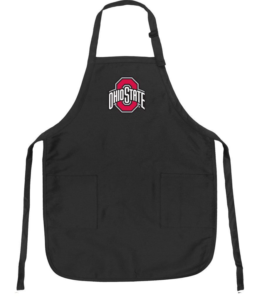 Ohio State Apron OSU Apron - Stain Resistant Fabric OSU Apron Black