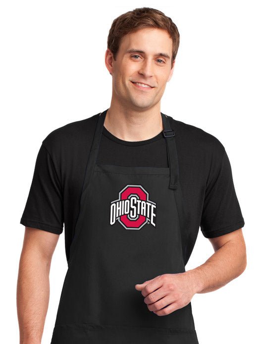 Ohio State Apron OSU Apron - Stain Resistant Fabric OSU Apron Black