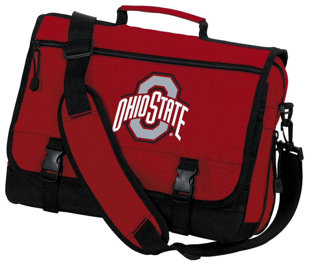 Ohio State Laptop Computer Bag OSU Classic Messenger Bag Briefcase Red