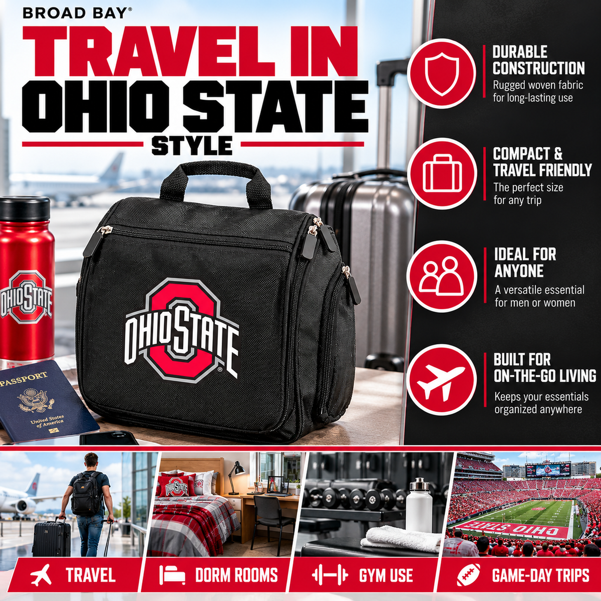 Ohio State Toiletry Bag