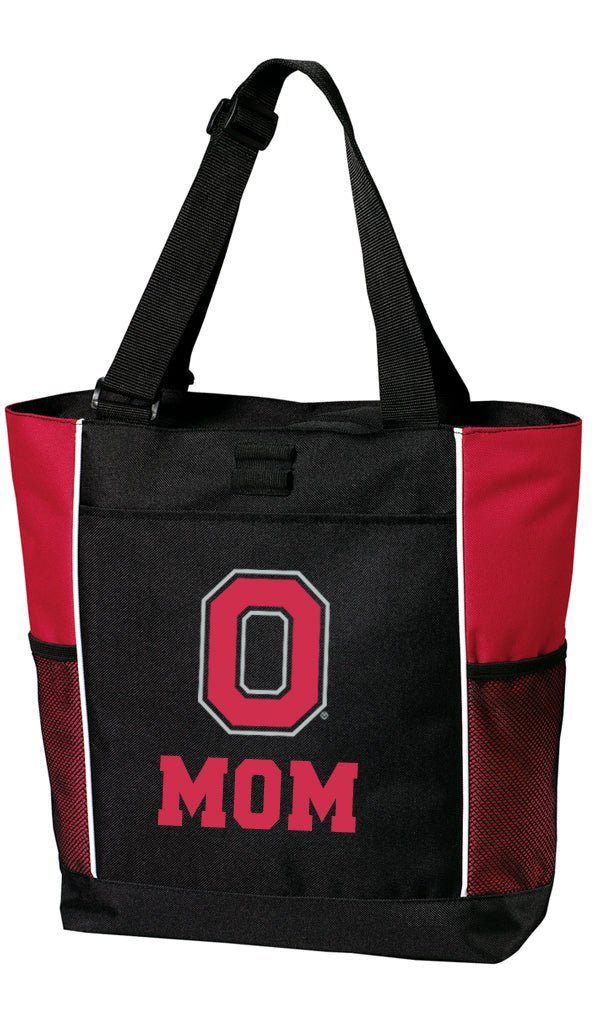 Ohio State Tote Bag OSU Carryall Tote Mom on Red