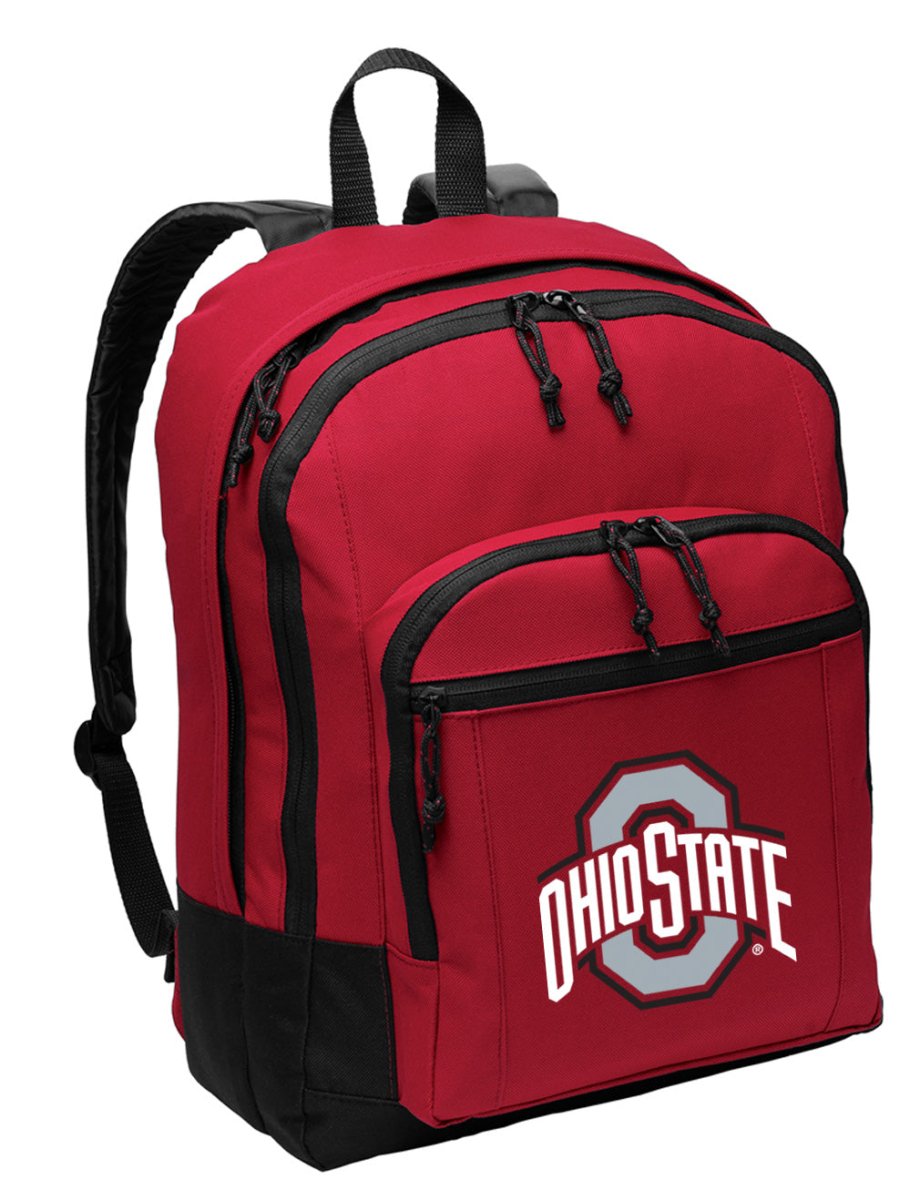 Ohio State Backpack OSU Medium Classic Style Backpack Red