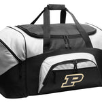 Purdue University Duffel Bag Large Gym, Travel & Suitcase-Style Gear Bag Black