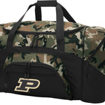 Purdue Camo Duffel Bag – Official Boilermakers Travel, Gym & Sports Bag with Shoulder Strap – 600D Polyester