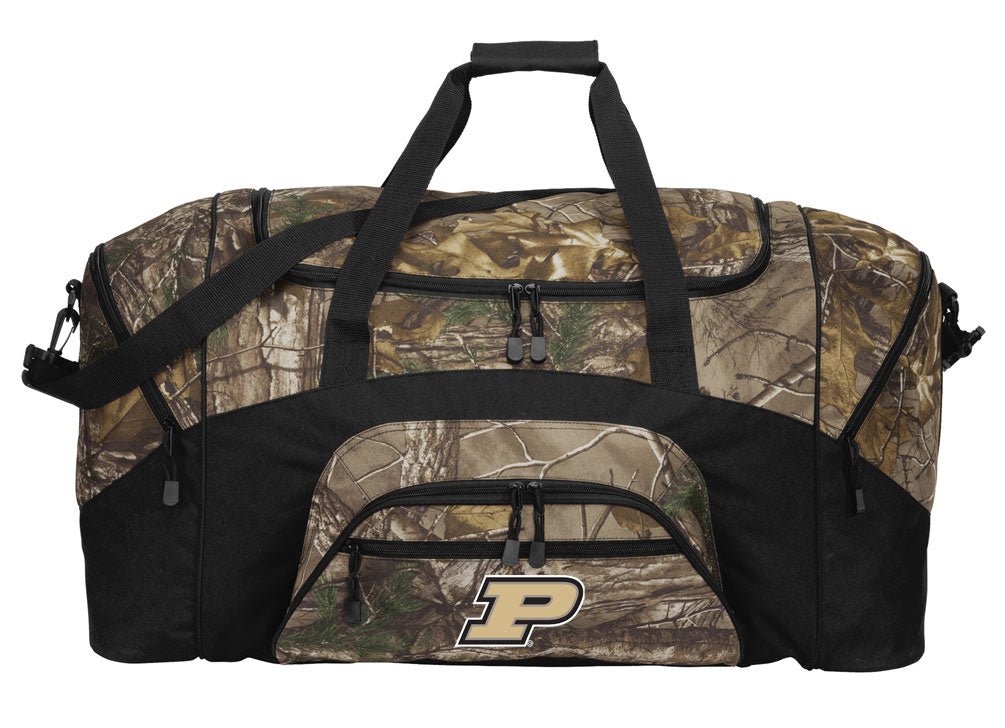Purdue University Camo Duffel Bag Suitcase Travel Bag or Sports Gear Bag