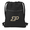 Purdue University Canvas Drawstring Backpack Cotton Cinch Pack Bag