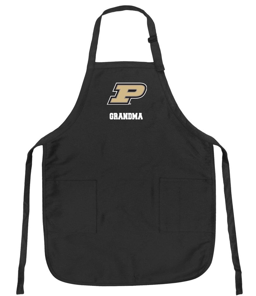 Purdue University Apron Purdue Apron - Stain Resistant Fabric Grandma on Black