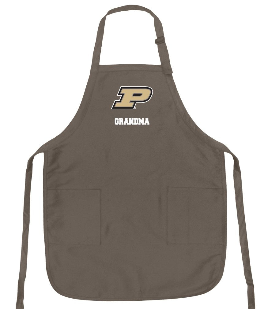 Purdue University Apron Purdue Apron - Stain Resistant Fabric Grandma on Khaki