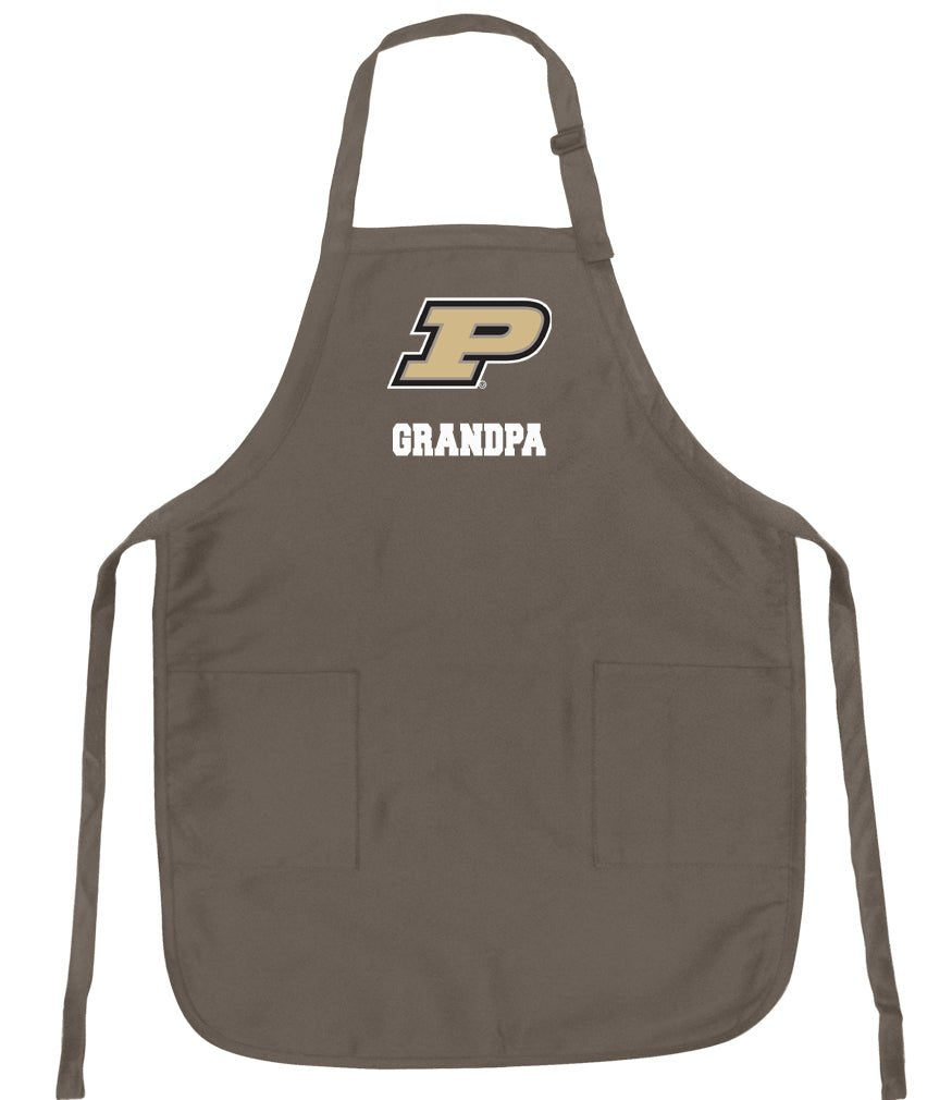 Purdue University Apron Purdue Apron - Stain Resistant Fabric Grandpa on Khaki